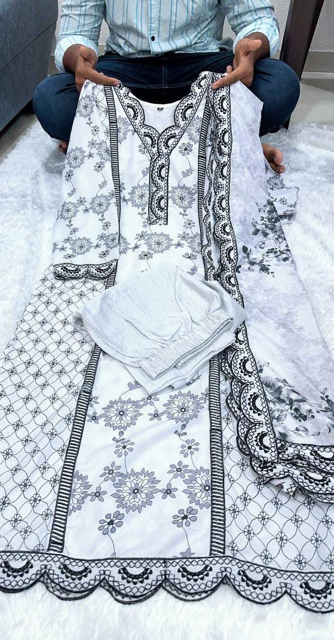 Keshav Pure Muslin Printed Kurti With Bottom Dupatta Wholesale Price In Surat